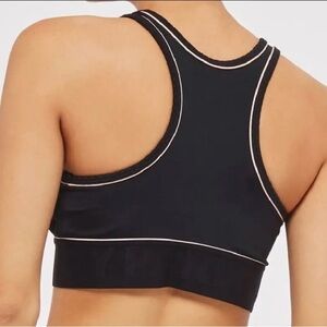 Ivy Park High Neck Racerback Fishnet Jacquard Texture Logo Band - size S